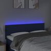 vidaXL LED-voodipeats, kreemjas, 144x5x78/88 cm, kangas