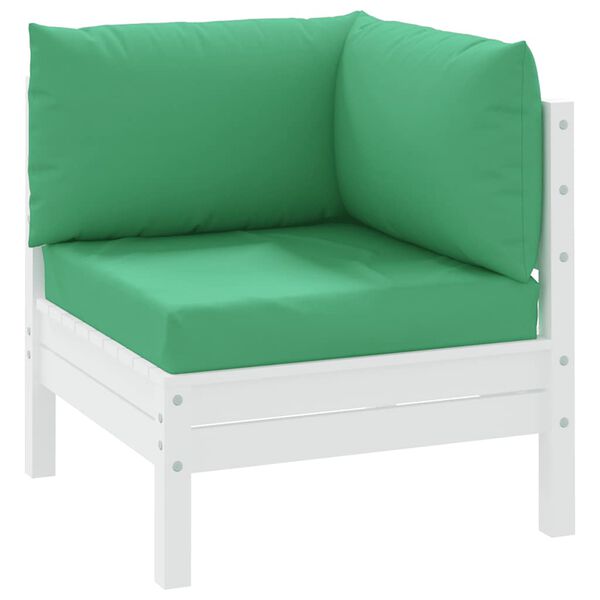 vidaXL euroaluse istmepadjad 3 tk, roheline, oxford-kangas