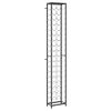 vidaXL veiniriiul 57 pudelile, must, 34 x 18 x 200 cm, sepistatud raud