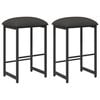 vidaXL Baaritool 2 tk Tumehall 40 x 32 x 74 cm Tehispuit