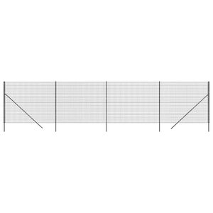 vidaXL traataed, antratsiithall, 1,6x10 m, tsingitud teras