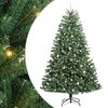 vidaXL Kunstlik kokkupandav j&otilde;ulupuu Roheline 240 cm PVC ja metall