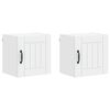 vidaXL Seinekapp LUCCA 2 pcs Valge 40 x 31 x 40 cm Tehispuit