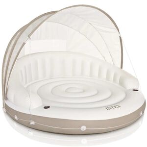 Intex varikatusega t&auml;ispumbatav ujuv lamamistool, 199 x 150 cm,