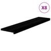 vidaXL trepiastmed 8 tk, pruunmust, 110x25x2 cm, tammepuit