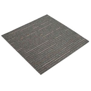 vidaXL Vaipplaat Ribaga Tume Pruun 50 x 50 cm 4 pcs PP ja bituumeni
