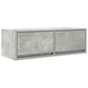 vidaXL telerikapp, betoonhall, 80x31x25,5 cm, tehispuit
