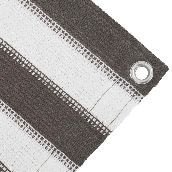 vidaXL telgimatt, antratsiithall ja valge, 400 x 400 cm, HDPE