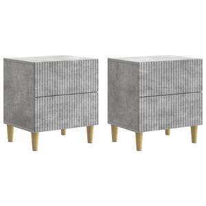 vidaXL &Ouml;&ouml;lambi kapp 2 pcs Betoonhall 43 x 34,5 x 48 cm Tehispuit
