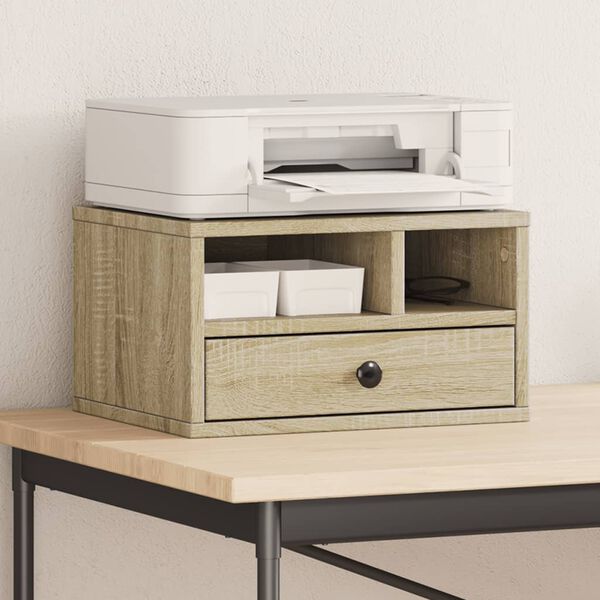 vidaXL printerialus, Sonoma tamm 40x32x22,5 cm tehispuit