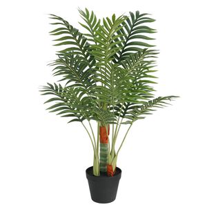 vidaXL kunstpalm 3 tüvega, roheline, 85 cm, PP