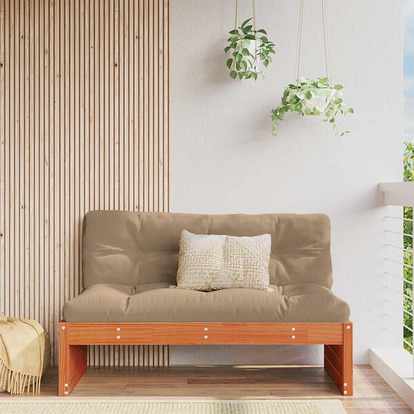 vidaXL Aia Keskmine Diivan Tahke m&auml;nd Vahapunane