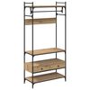 vidaXL Garderoobikapp k&auml;sit&ouml;&ouml;tamm 89 x 39 x 184.5 cm Tehispuit