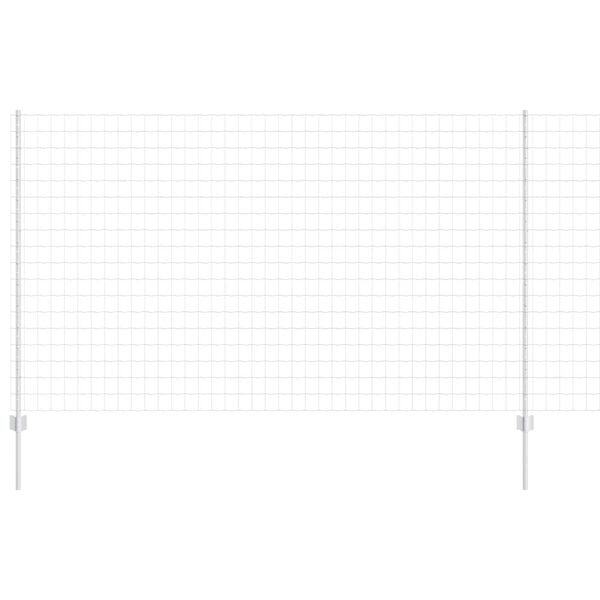 vidaXL Aed koos postiga Hõbedane 1,4 x 10 m Teras