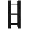 vidaXL raamaturiiul/ruumijagaja, must, 41 x 35 x 91 cm, männipuit