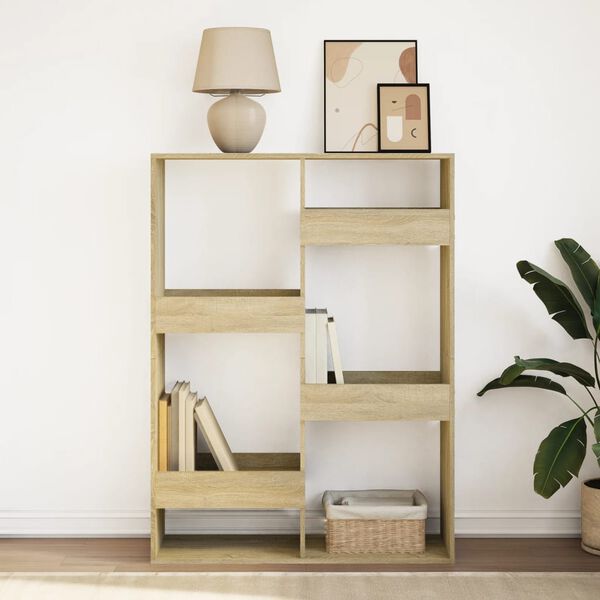 vidaXL raamaturiiul, Sonoma tamm, 100 x 33 x 135 cm, tehispuit