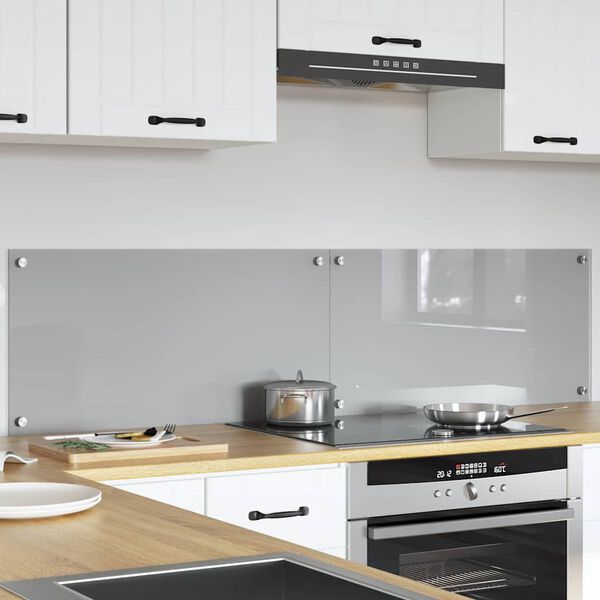vidaXL K&ouml;gi Splashback 2 pcs Helehall 80 x 40 cm karastatud klaas