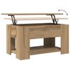 vidaXL diivanilaud Artisan tamm 79x49x41 cm Engineered Wood