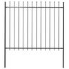vidaXL aiapiire Woerden odaotsaga, terasest, 181 x 150 cm, must