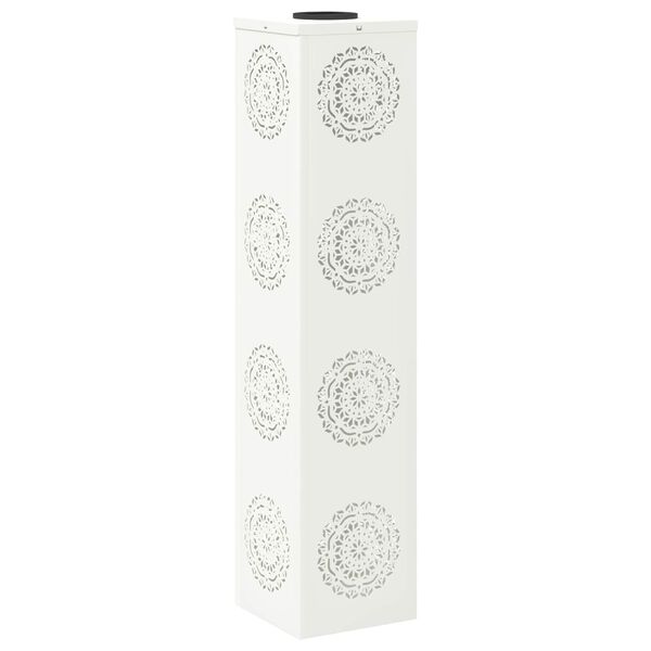 vidaXL P&auml;ikese LED k&auml;igutee tuli 2 pcs Valge K&uuml;lmvaltsitud teras