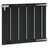 vidaXL Aia aed 100 x 80 cm WPC ja Alumiinium Must