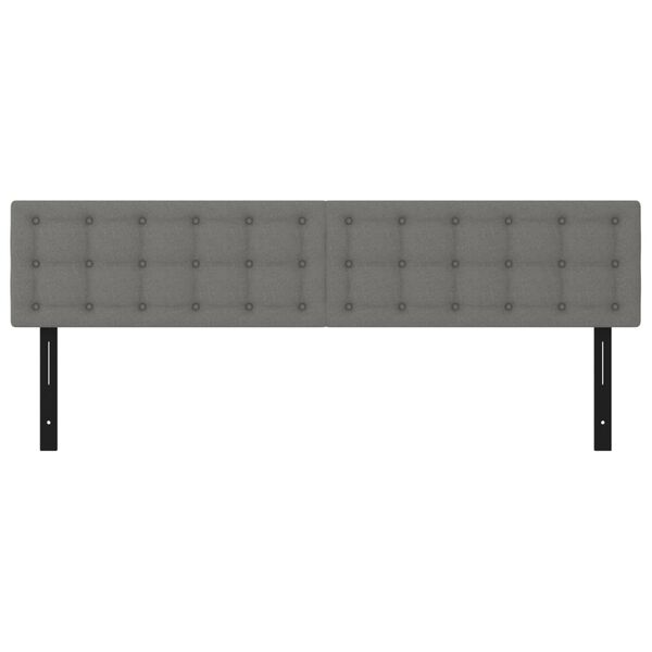 vidaXL voodipeatsid 2 tk, helehall, 90x5x78/88 cm, kangas