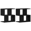vidaXL &Ouml;&ouml;lambi kapp 2 pcs Must tamm 50 x 30 x 51,5 cm Tehispuit