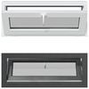 vidaXL Keldriakendus RISOR 110 x 40 cm PVC ja klaas Antratsiit