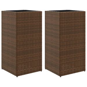 vidaXL aia taimekastid 2 tk, 40 x 40 x 80 cm, pol&uuml;rotang