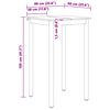 vidaXL Baarilaud Valge 60 x 60 x 105 cm Tahke m&auml;nd