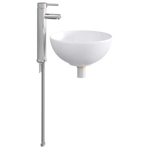 vidaXL Vannitoa pesu kauss Kroom 32 x 32 x 13 cm Metall