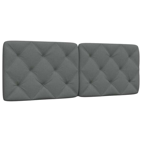 vidaXL voodipeatsi padi, tumehall, 140 cm, kangas