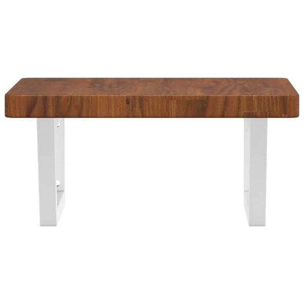 vidaXL seinale kinnitatav valamuriiul, teras ja tammepuit