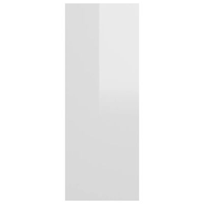 vidaXL konsoollaud, kõrgläikega valge, 78x30x80 cm, puitlaastplaat
