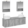 vidaXL Vannitoa kapikomplekt 5 pcs Hall Sonoma Tehispuit