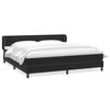 vidaXL Box Vedruvoodi Madratsitega Must 180x210 cm Velvet