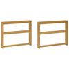 vidaXL K&auml;etugede moodul 2 pcs Valge 78,5 x 10 x 61 cm Tugev akatsiapuu