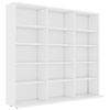 vidaXL CD-kapp, valge, 100 x 23 x 89,5 cm, tehispuit