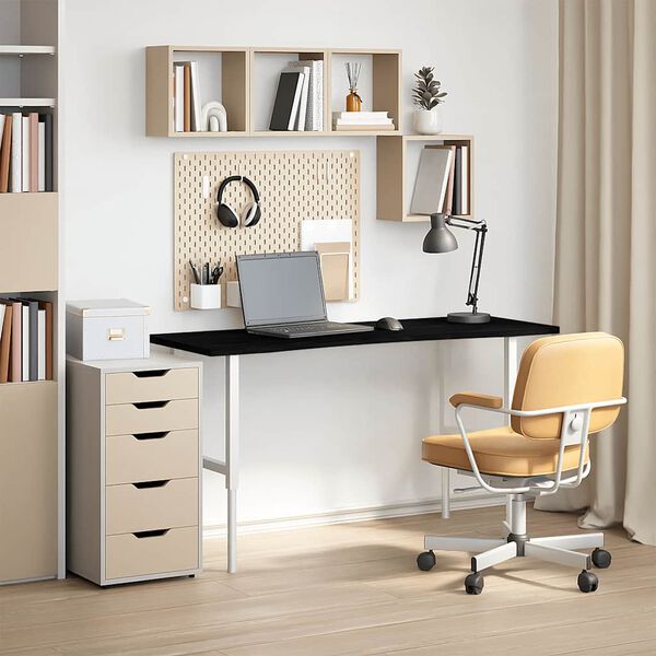 vidaXL lauaplaat, tumepruun, 140x60x2,5 cm, toekas tammepuit ristk&uuml;lik