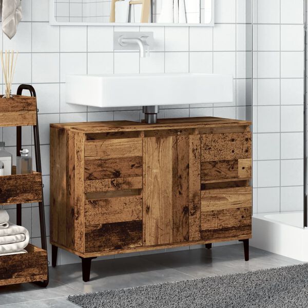 vidaXL valamukapp Vana puit 80x33x60 cm Engineered Wood