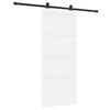 vidaXL Libisev uks Valge ja must 86 x 198,5 cm Tahke m&auml;nd