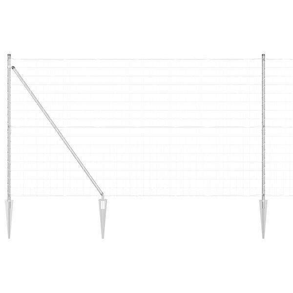 vidaXL Aed koos postiga H&otilde;bedane 1,5 x 10 m Teras