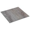 vidaXL Isekinnevad P&otilde;randaplaadid Helepruun ja must 30,5 x 30,5 cm
