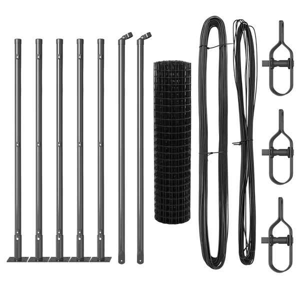 vidaXL Aed koos postiga Hall 0,4 x 10 m Terased ja PVC