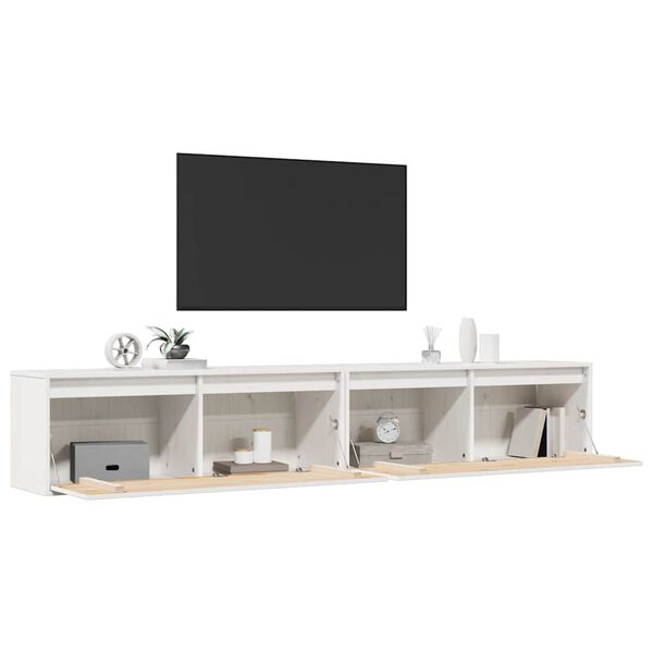 vidaXL seinakapid, 2 tk, valge, 100x30x35 cm, m&auml;nnipuit