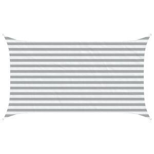 vidaXL P&auml;ikesepuri Helehall ja valge 3,5 x 2 m 100% pol&uuml;ester Oxford