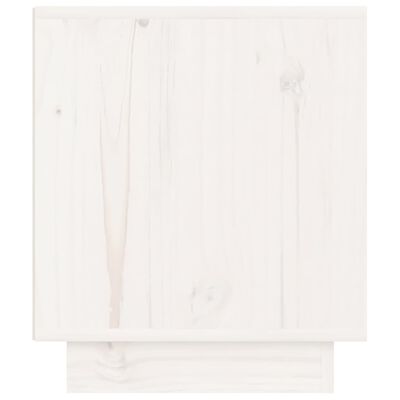 vidaXL öökapp, valge, 40x34x40 cm, männipuit