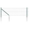 vidaXL Aed koos postiga Roheline 0,4 x 10 m Terased ja PVC