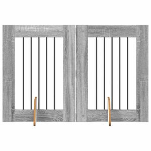 vidaXL Koerav&auml;rav koos aluspuudega 2 pcs Hall Sonoma 60 x 80 cm