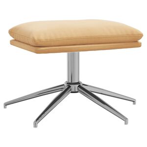 vidaXL jalapink, kreemjas, 60x60x35 cm, mikrofiiber kangas